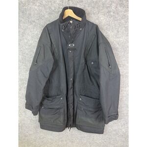 Vintage Oakley Software Jacket Men's XL Ski Snowboarding Parka 90s Fullzip Black